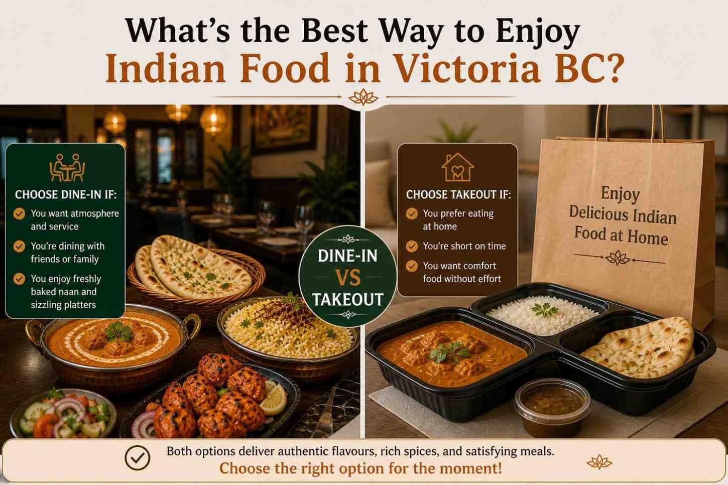 Best way to enjoy Indian food in Victoria BC