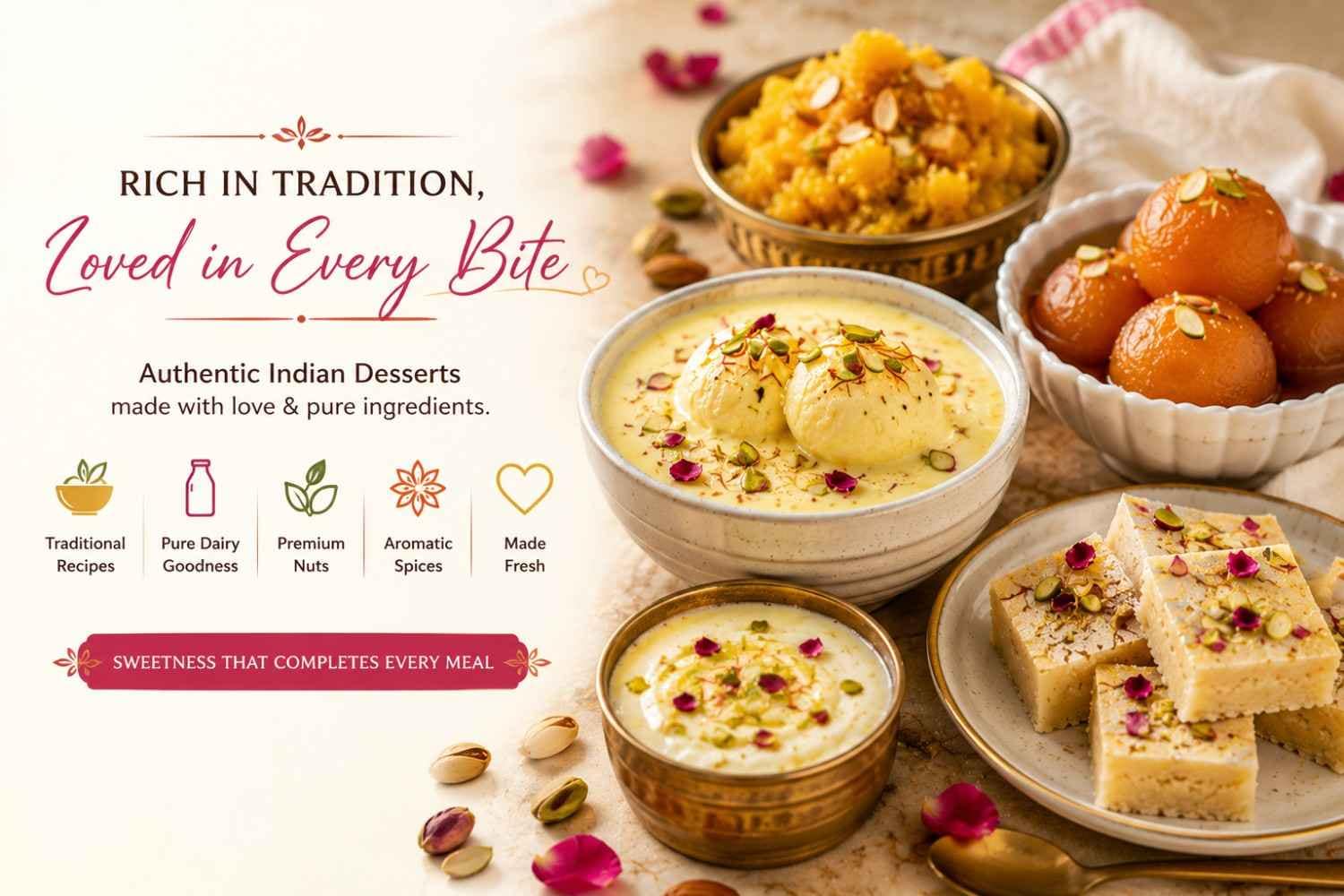indian desserts near me, traditional indian sweets